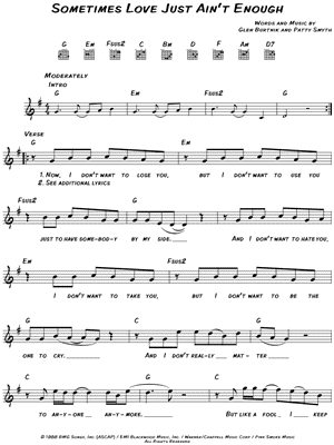 Sometimes Love Just Ain't Enough