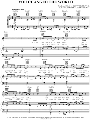 You Changed the World