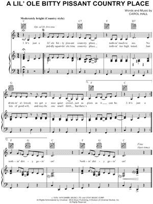 A Lil' Ole Bitty Pissant Country Place