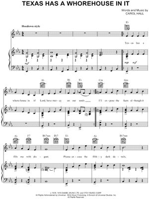 Texas Has a Whorehouse In It