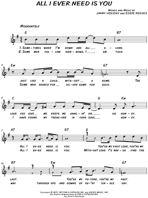 All I Ever Need Is You