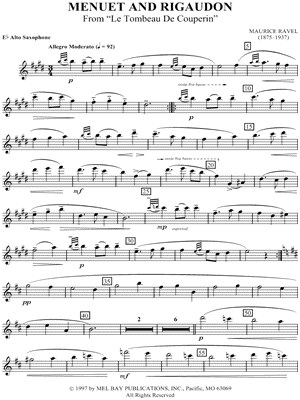 Le Tombeau de Couperin: Menuet and Rigaudon