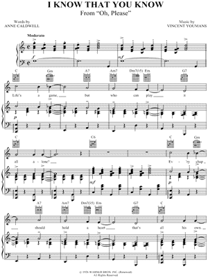 I Know That You Know