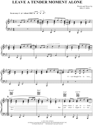 Leave a Tender Moment Alone