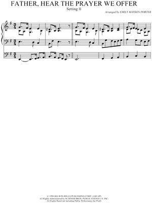 Father, Hear the Prayer We Offer