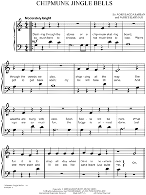 Chipmunk Jingle Bells