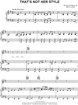 That's Not Her Style