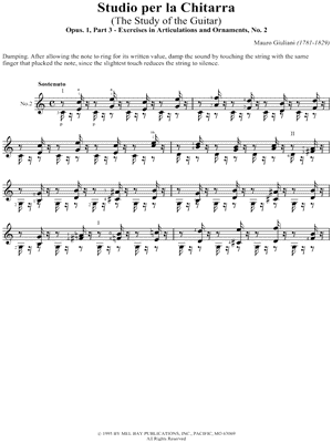 Exercises in Articulation and Ornaments, No. 2