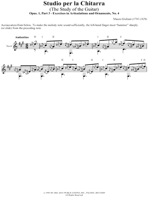 Exercises in Articulation and Ornaments, No. 4