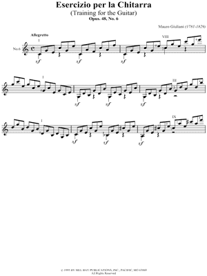 Esercizio Per La Chitarra No. 6