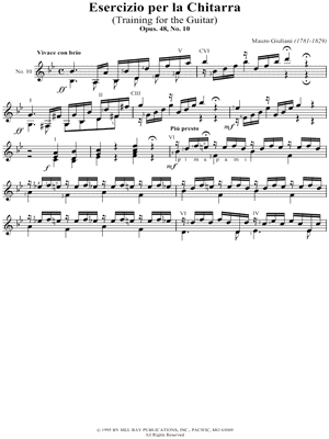 Esercizio Per La Chitarra No. 10