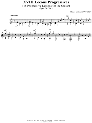 XVIII Lecons Progressives No. 1