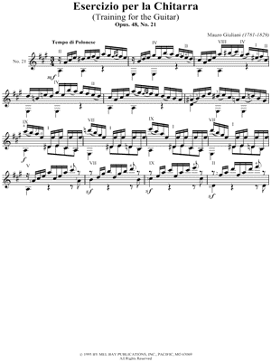 Esercizio Per La Chitarra No. 21