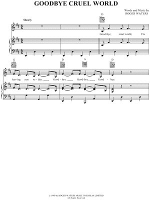 Goodbye Cruel World