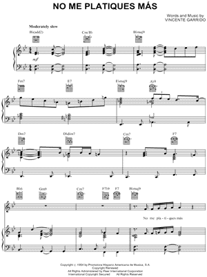 No Me Platiques Mas