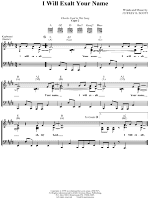 I Will Exalt Your Name