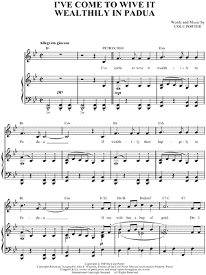 I've Come to Wive It