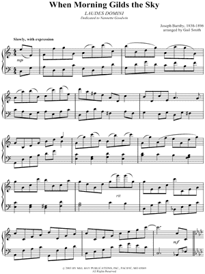 When Morning Gilds the Sky