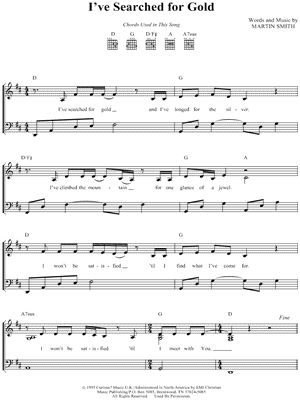 I've Searched for Gold