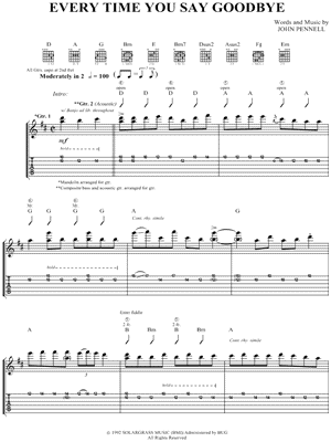 Every Time You Say Goodbye