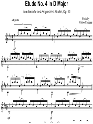 Etude No. 4 in D Major