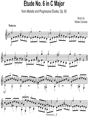 Etude No. 6 in C Major