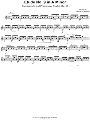 Etude No.9 in A Minor