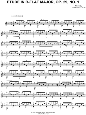 Etude in B-flat Major, Op. 29, No. 1