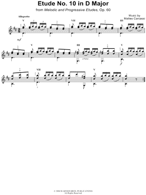 Etude No. 10 in D Major