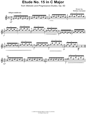 Etude No.15 in C Major