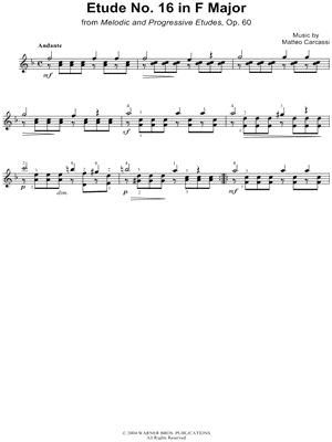 Etude No.16 in F Major