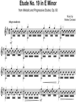 Etude No.19 in E Minor