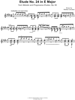 Etude No. 24 in E Major