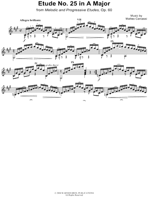 Etude No.25 in A Major