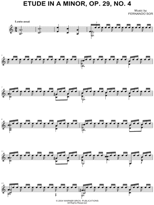 Etude in A Minor, Op. 29, No. 4