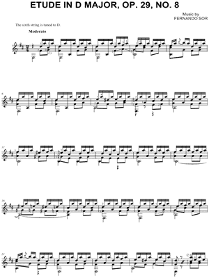 Etude in D Major, Op. 29, No. 8