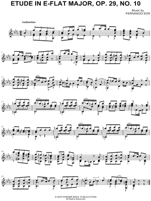 Etude in Eb Major, Op. 29, No. 10
