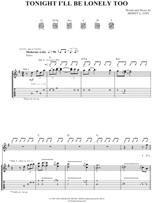 Tonight I'll Be Lonely Too