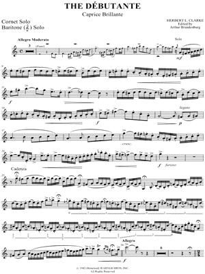 The Débutante - Trumpet part