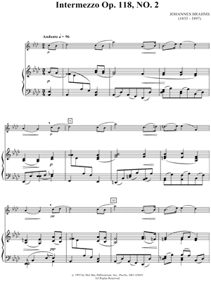 Intermezzo Op. 118, No. 2