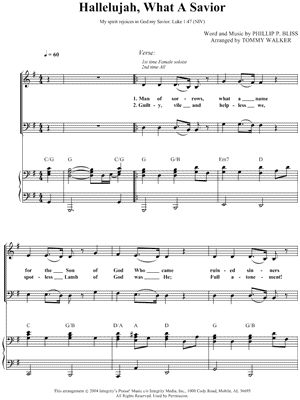 Hallelujah, What a Savior