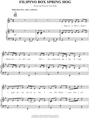 Filipino Box Spring Hog