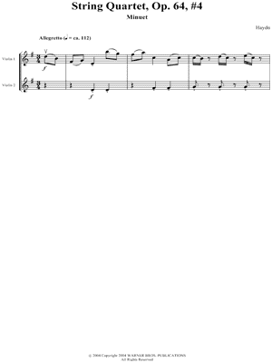 String Quartet, Op. 64, #4