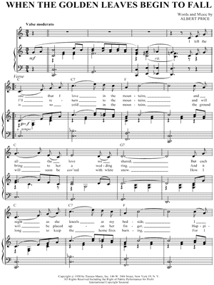 When the Golden Leaves Begin To Fall