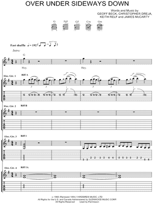 Over Under Sideways Down