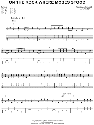 On the Rock Where Moses Stood