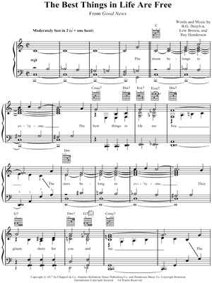 The Best Things In Life Are Free