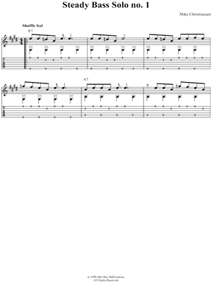 Steady Bass Solo No. 1