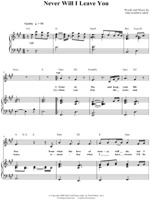 Never Will I Leave You