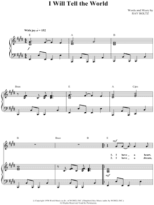 I Will Tell the World